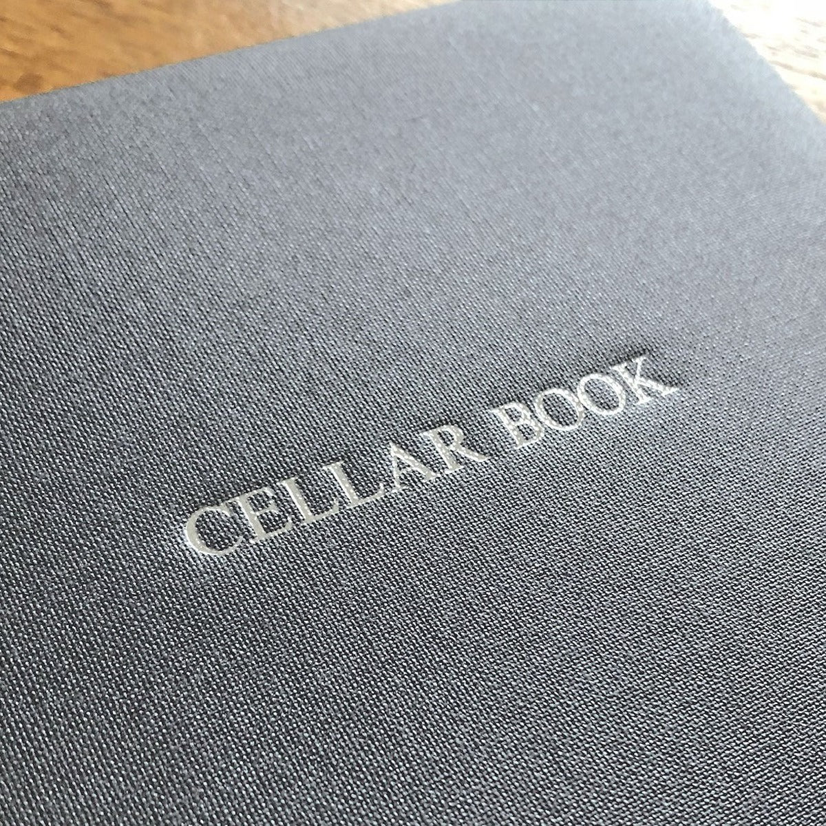 Personalised Luxury Buckram Wine Cellar Book