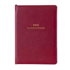 Personalised Hand Bound Leather Wine Tasting Journal