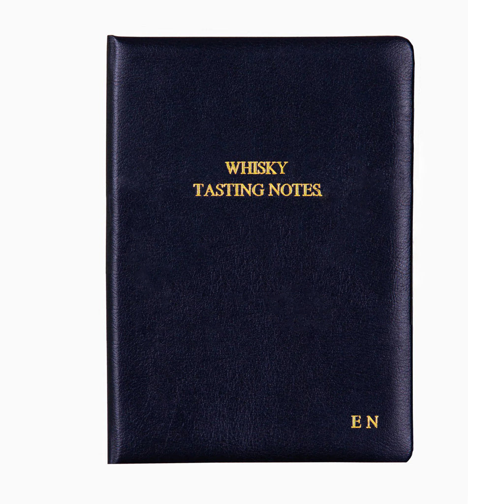 Personalised Premium Recycled Leather Whisky Tasting Journal