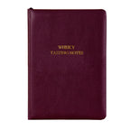 Personalised Premium Recycled Leather Whisky Tasting Journal
