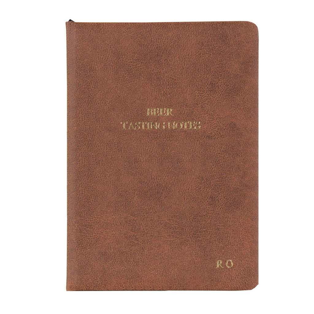 Personalised Luxury Hand Bound Leather Beer Tasting Journal