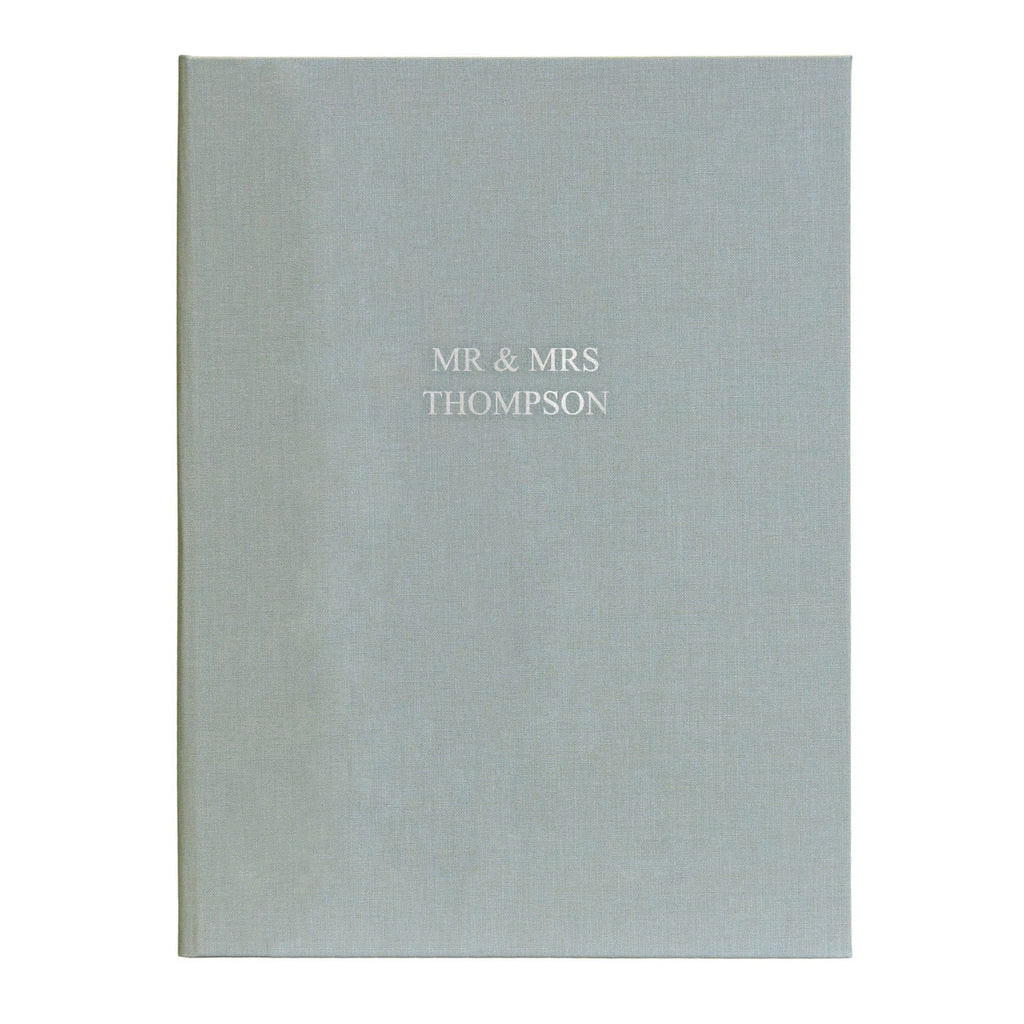 Personalised Hand Bound Woven Cloth Photo Album