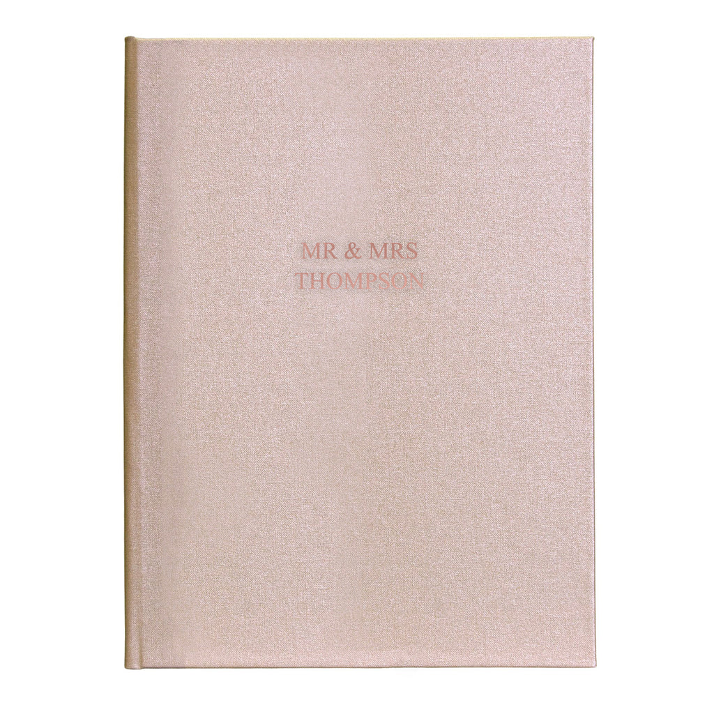 Personalised Hand Bound Woven Cloth Photo Album