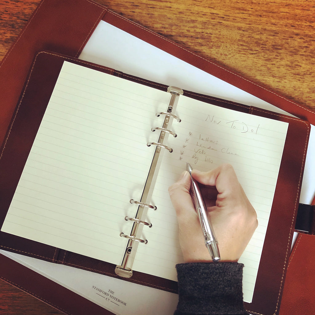 Personalised Luxury Leather Organiser and Notebooks