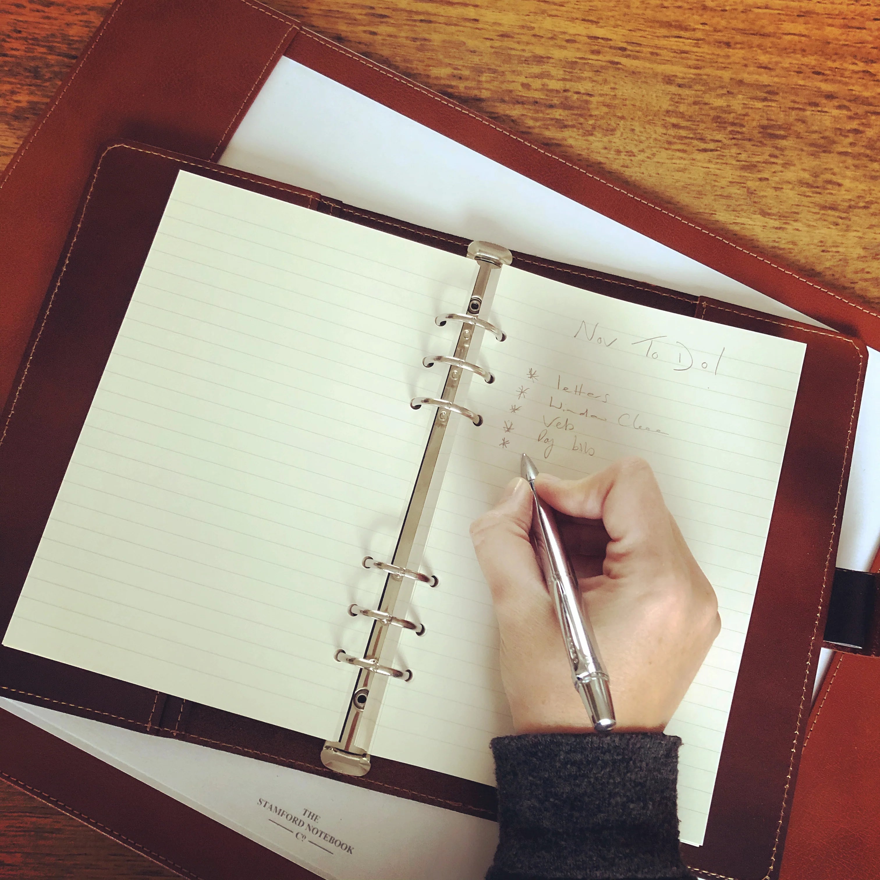 Personalised Luxury Leather Organiser and Notebooks