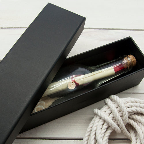 Decorative Message In A Bottle with Monogrammed Tag