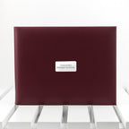 Personalised Burgundy Leather Visitors Book