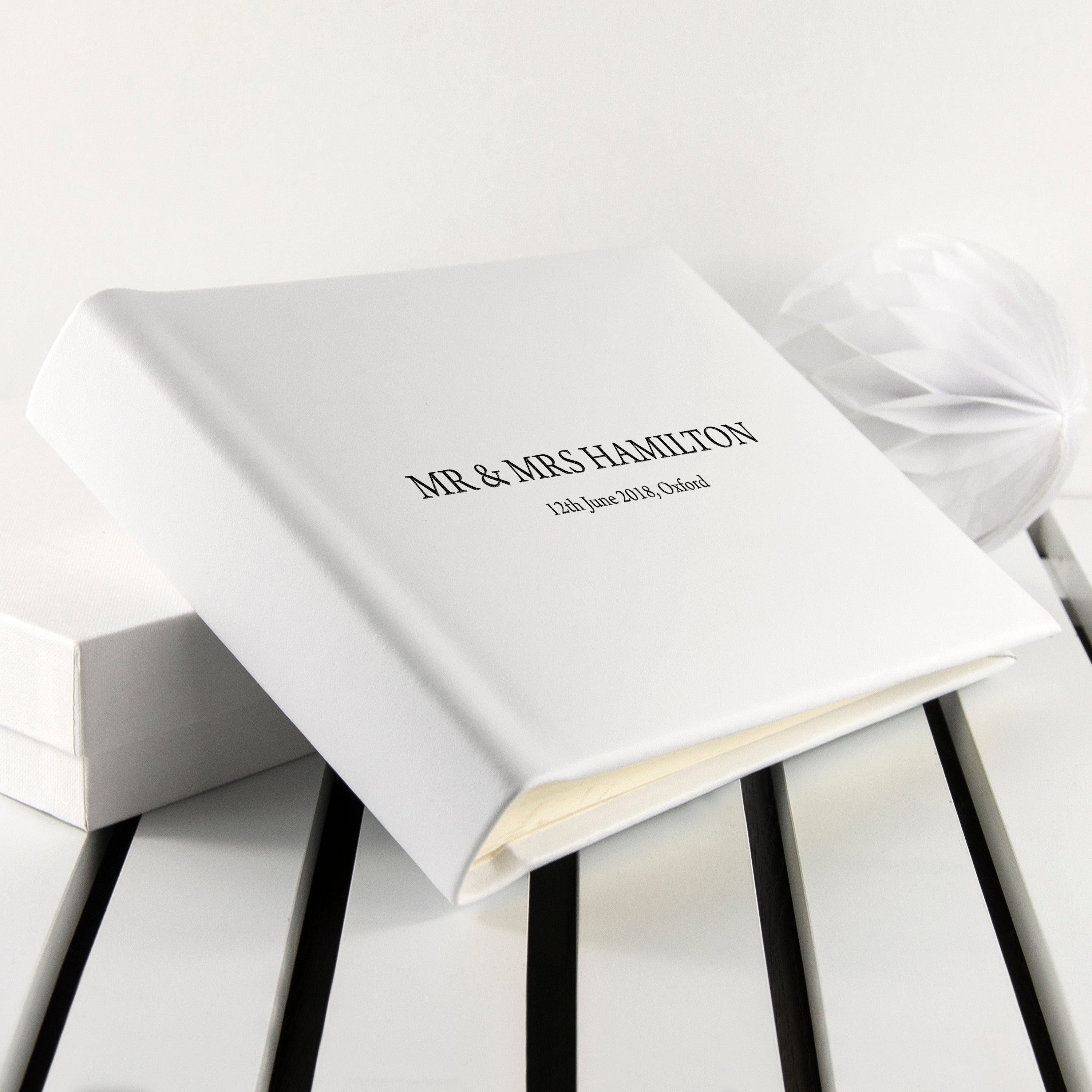 White Leather Photo Album