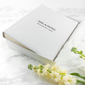 White Leather Photo Album