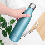 Personalised Glitter Insulated Water Bottle