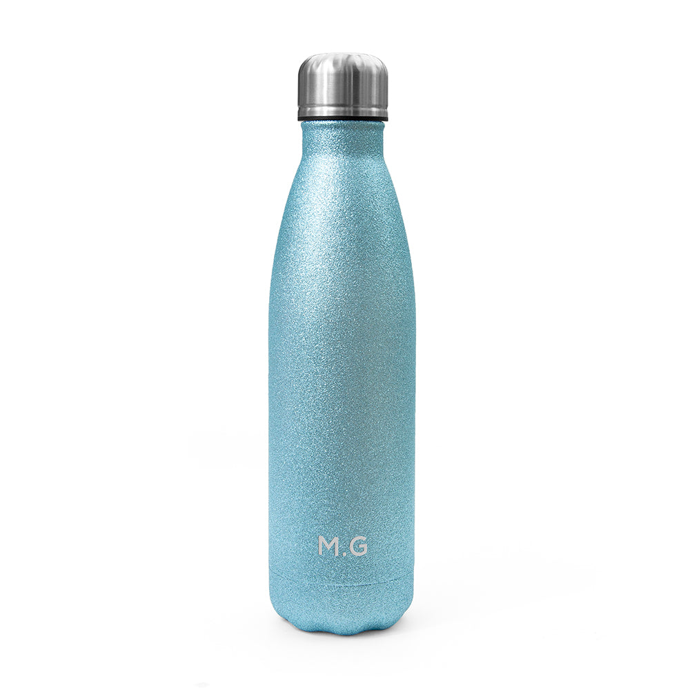 Personalised Glitter Insulated Water Bottle