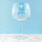 Personalised Crystal Icon Gin Goblet