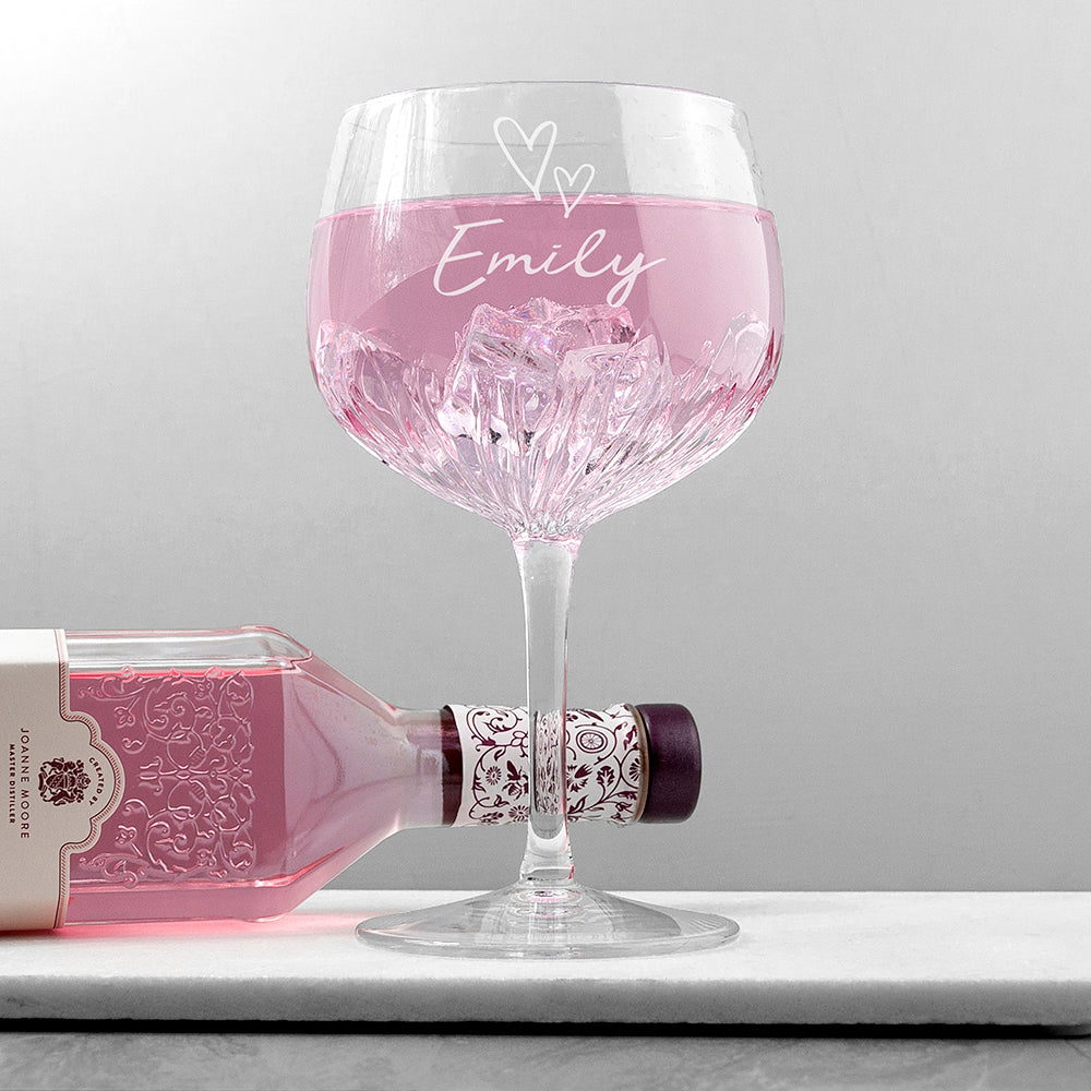 Personalised Crystal Icon Gin Goblet