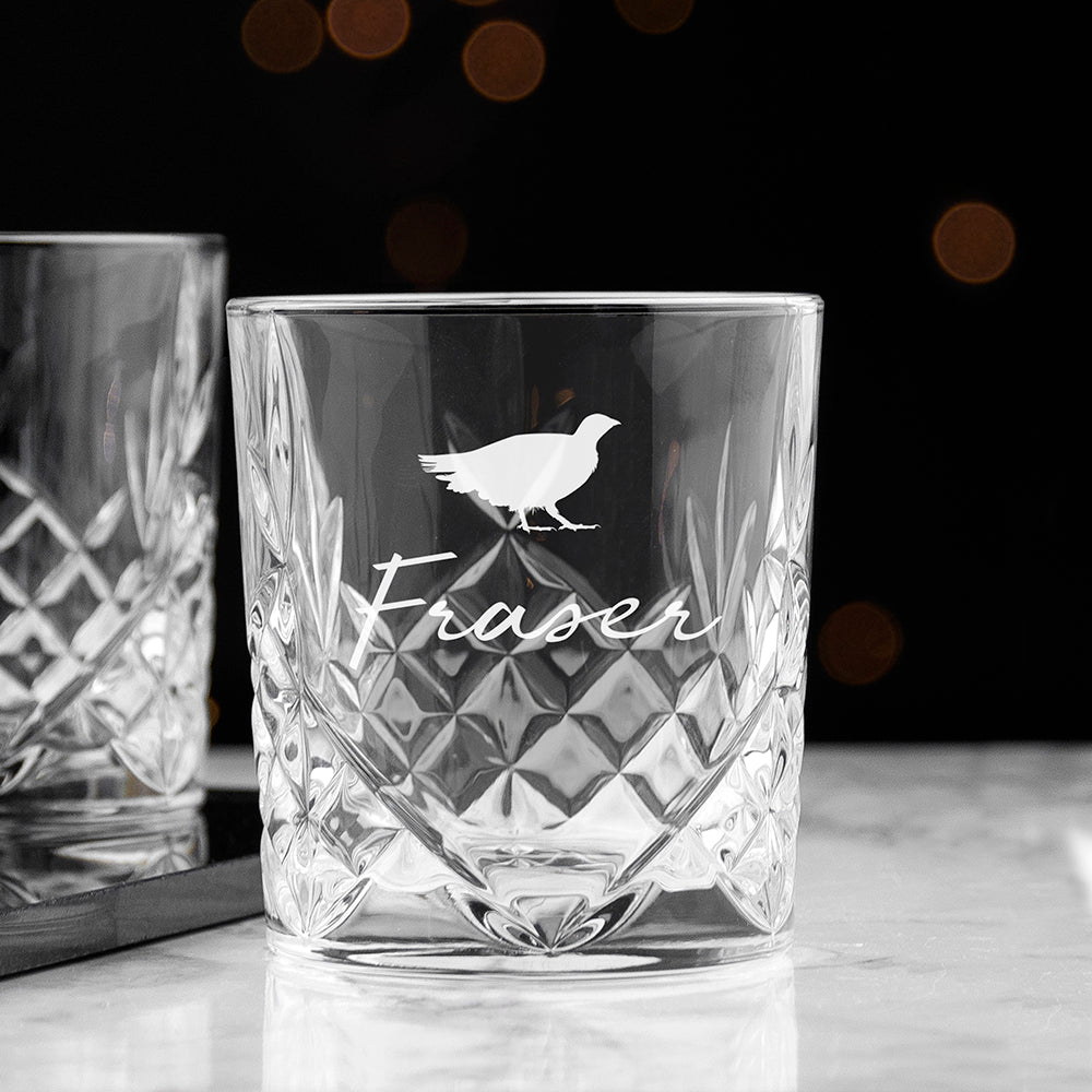 Personalised Crystal Icon Whisky Tumbler