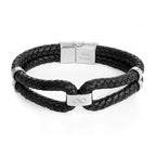 Personalised Men's Iconic Dual Leather Bracelet