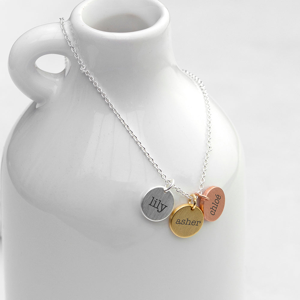Personalised My Family Discs Necklace