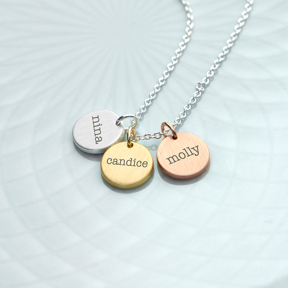 Personalised My Family Discs Necklace