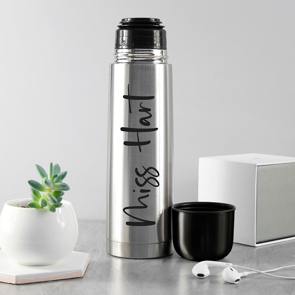 Personalised Stainless Steel Vacuum Flask