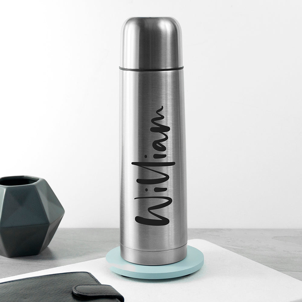 Personalised Stainless Steel Vacuum Flask