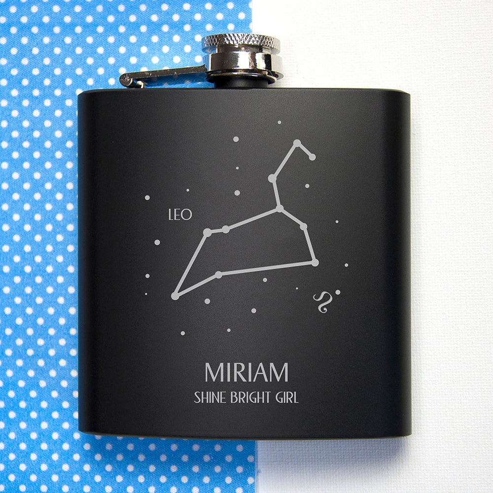 Personalised Star Sign Hip Flask