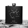 Personalised Star Sign Hip Flask