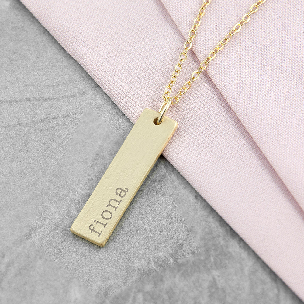Personalised Statement Bar Necklace
