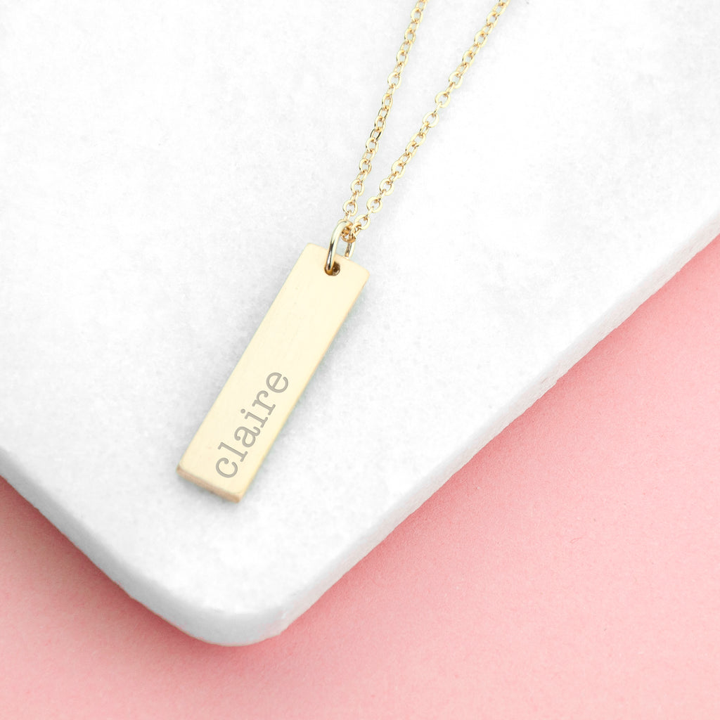 Personalised Statement Bar Necklace