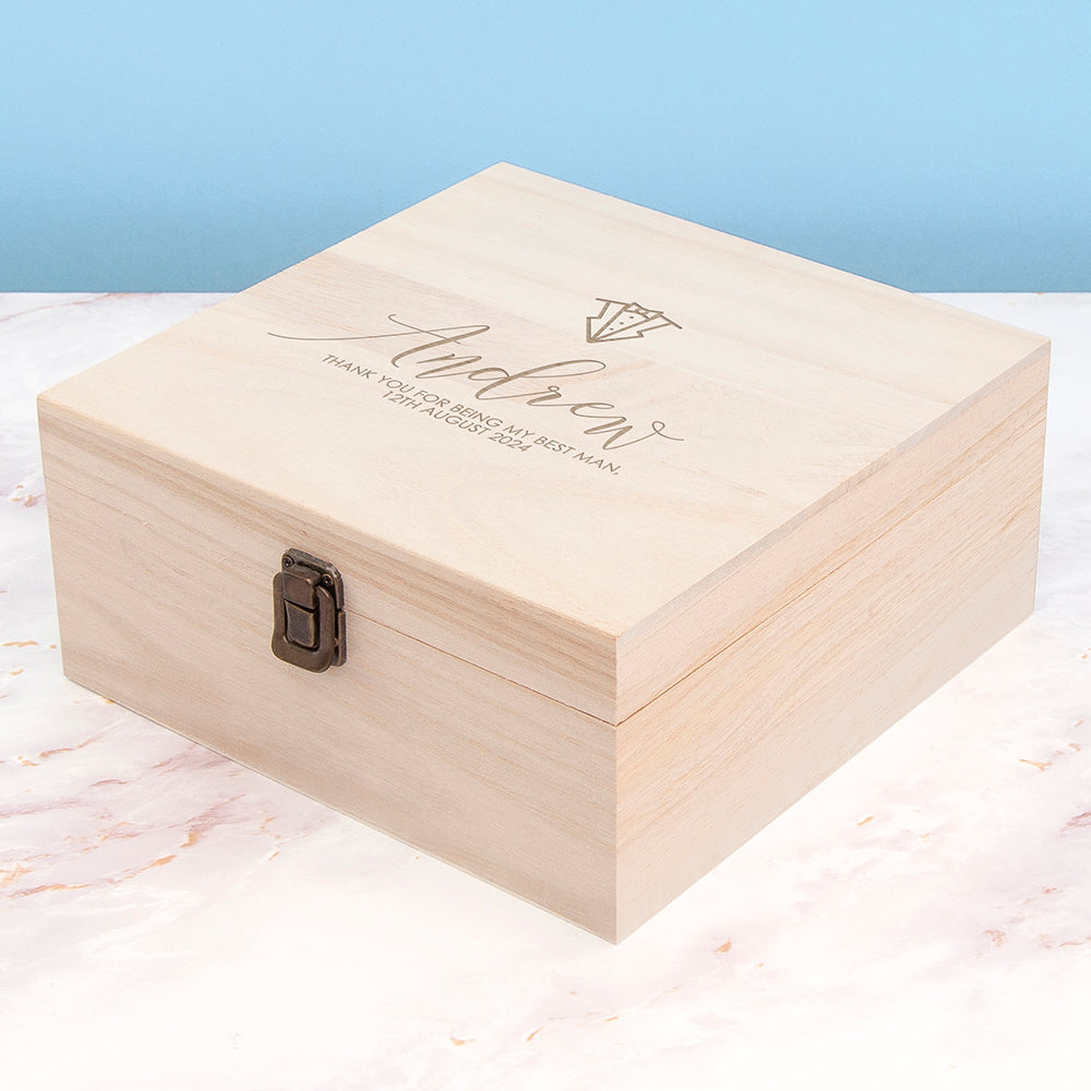 Personalised Elegant Wedding Box - Medium