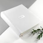 Personalised White Leather Photo Album