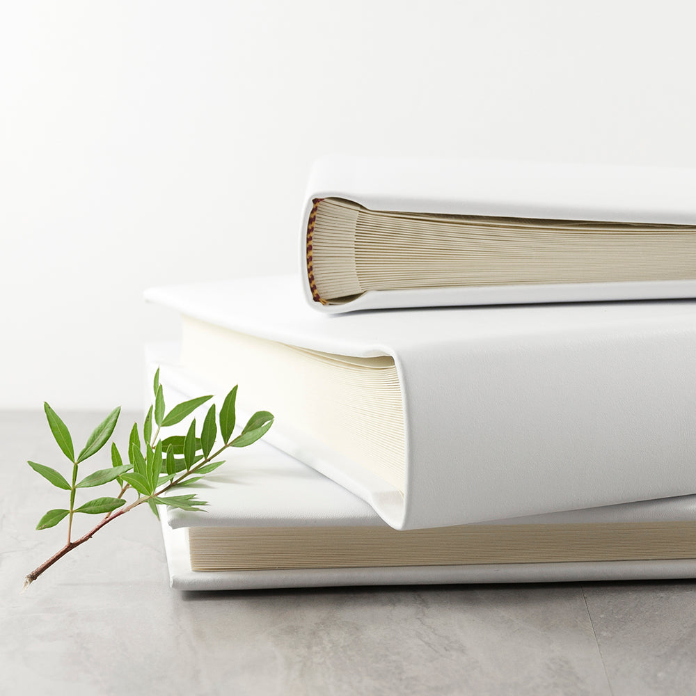 Personalised White Leather Photo Album