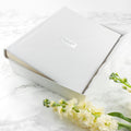 Personalised White Leather Photo Album