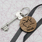 Personalised Zodiac Keyring