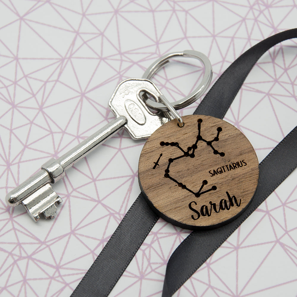 Personalised Zodiac Keyring