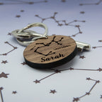 Personalised Zodiac Keyring
