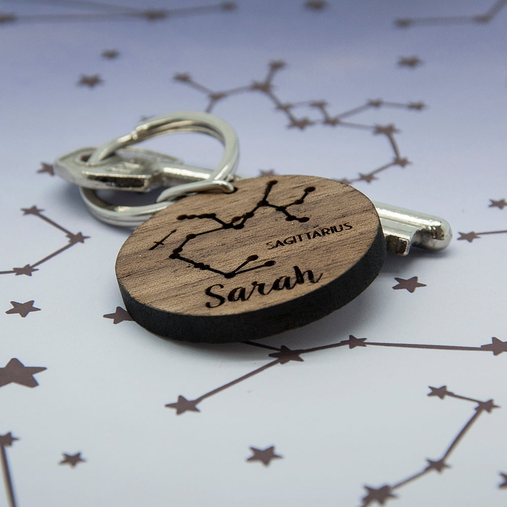 Personalised Zodiac Keyring