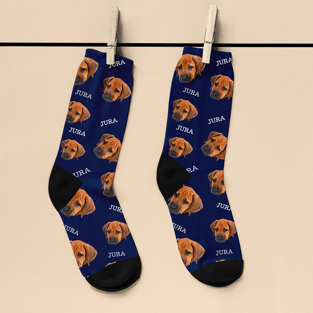 Personalised Pet Face Socks