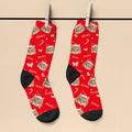Personalised Christmas Pet Face Socks