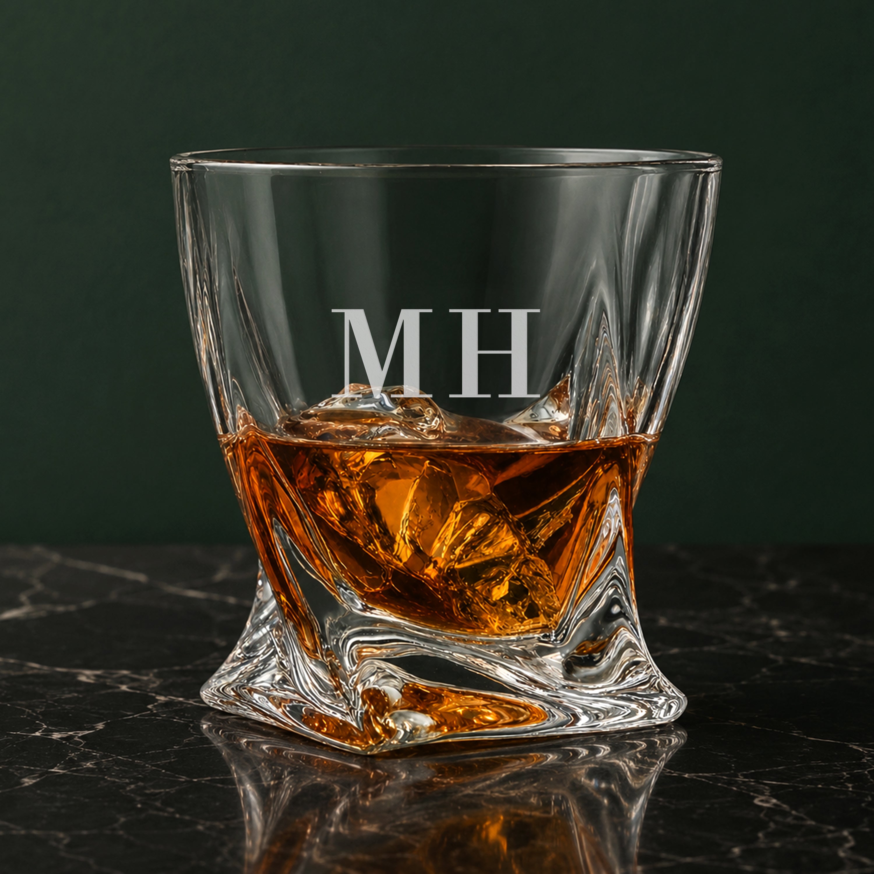 Monogrammed Quattro Twist Whisky Tumbler