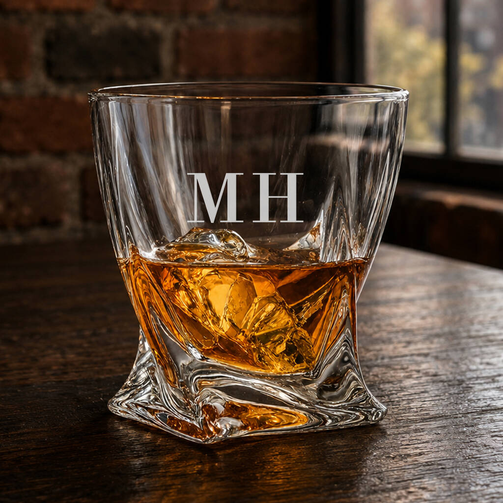 Monogrammed Quattro Twist Whisky Tumbler