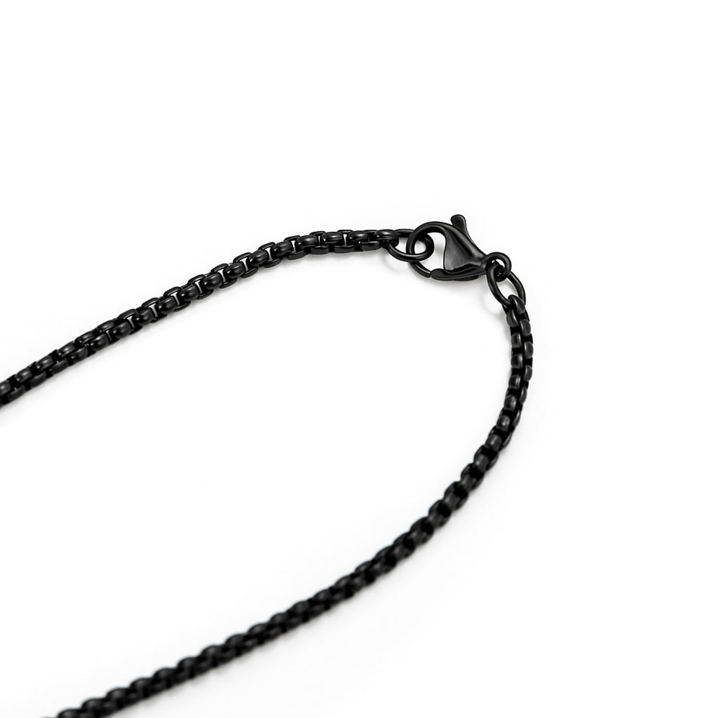Personalised Men's Gunmetal Dog Tag Necklace