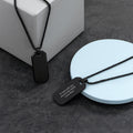Personalised Men's Gunmetal Pendant Necklace