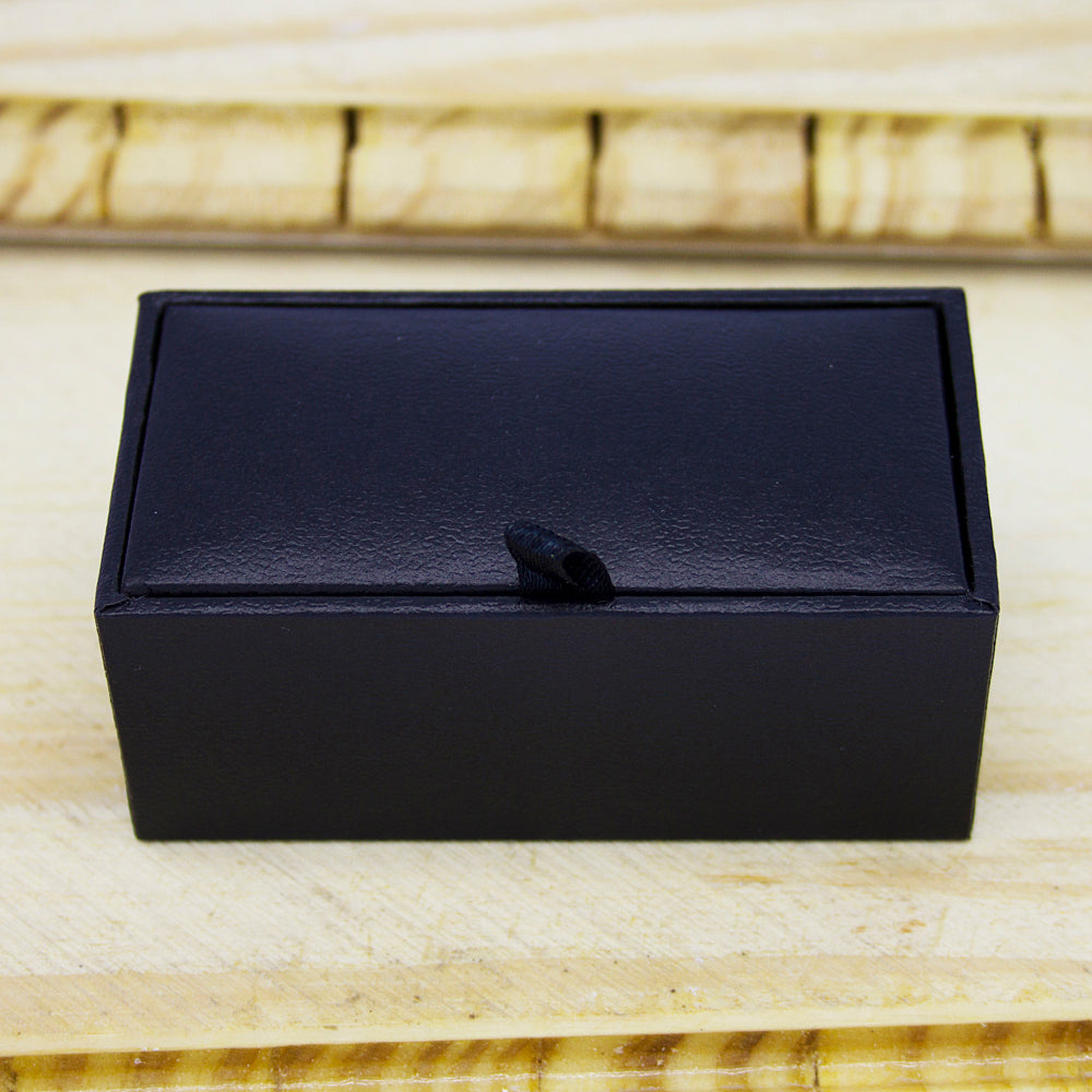 Personalised Men's Square Cufflink with Crystal