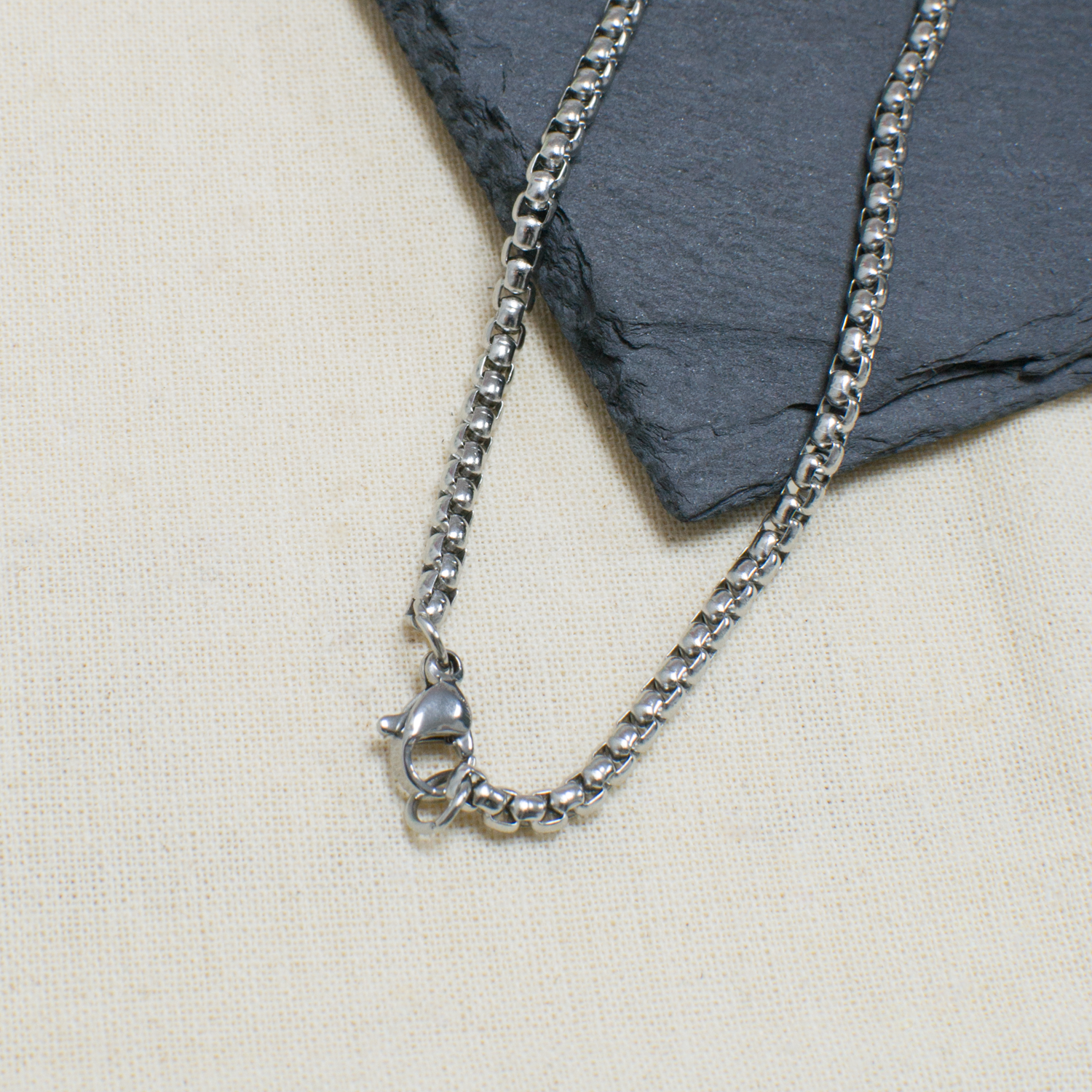 Personalised Men's Brushed Steel Medical Dog Tag Necklace