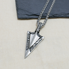 Personalised Men's Tribal Arrowhead Necklace
