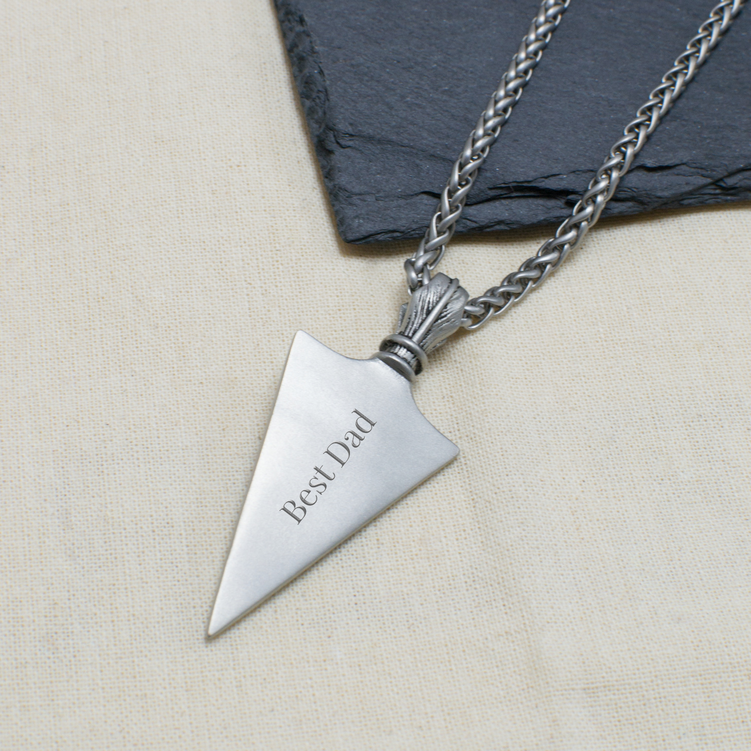 Personalised Men's Tribal Arrowhead Necklace