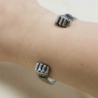 Personalised Men's Warrior Fist Cuff Bracelet