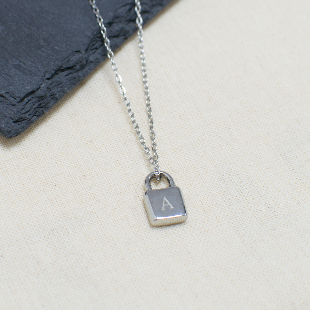 Personalised Mini Padlock Necklace