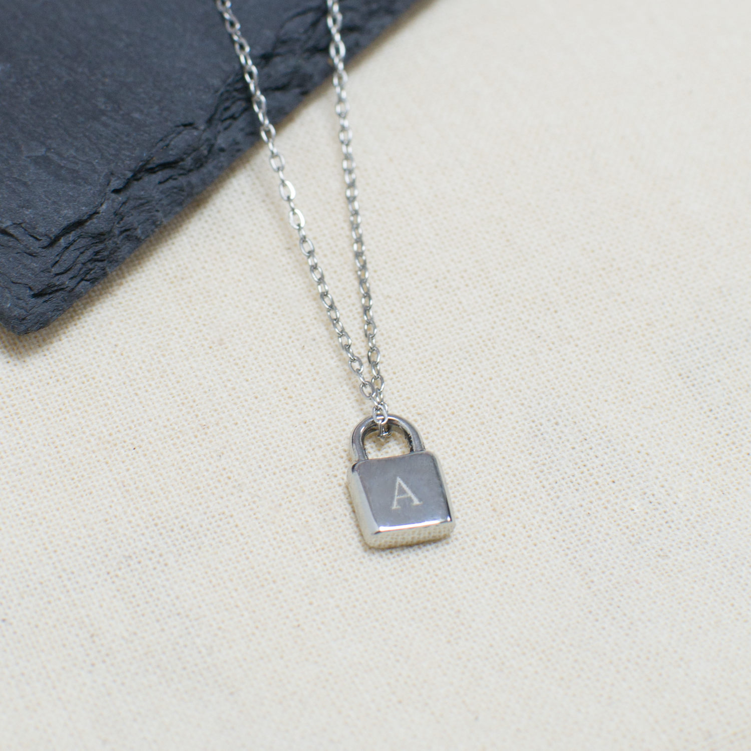 Personalised Mini Padlock Necklace