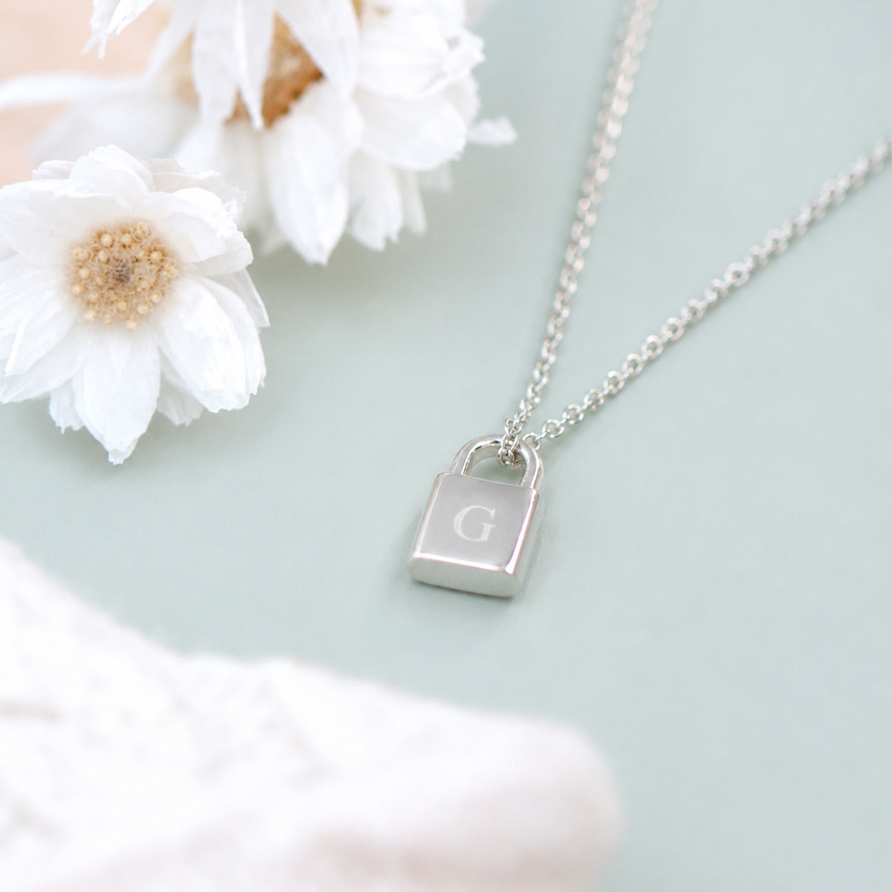 Personalised Mini Padlock Necklace