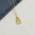 Personalised Mini Padlock Necklace